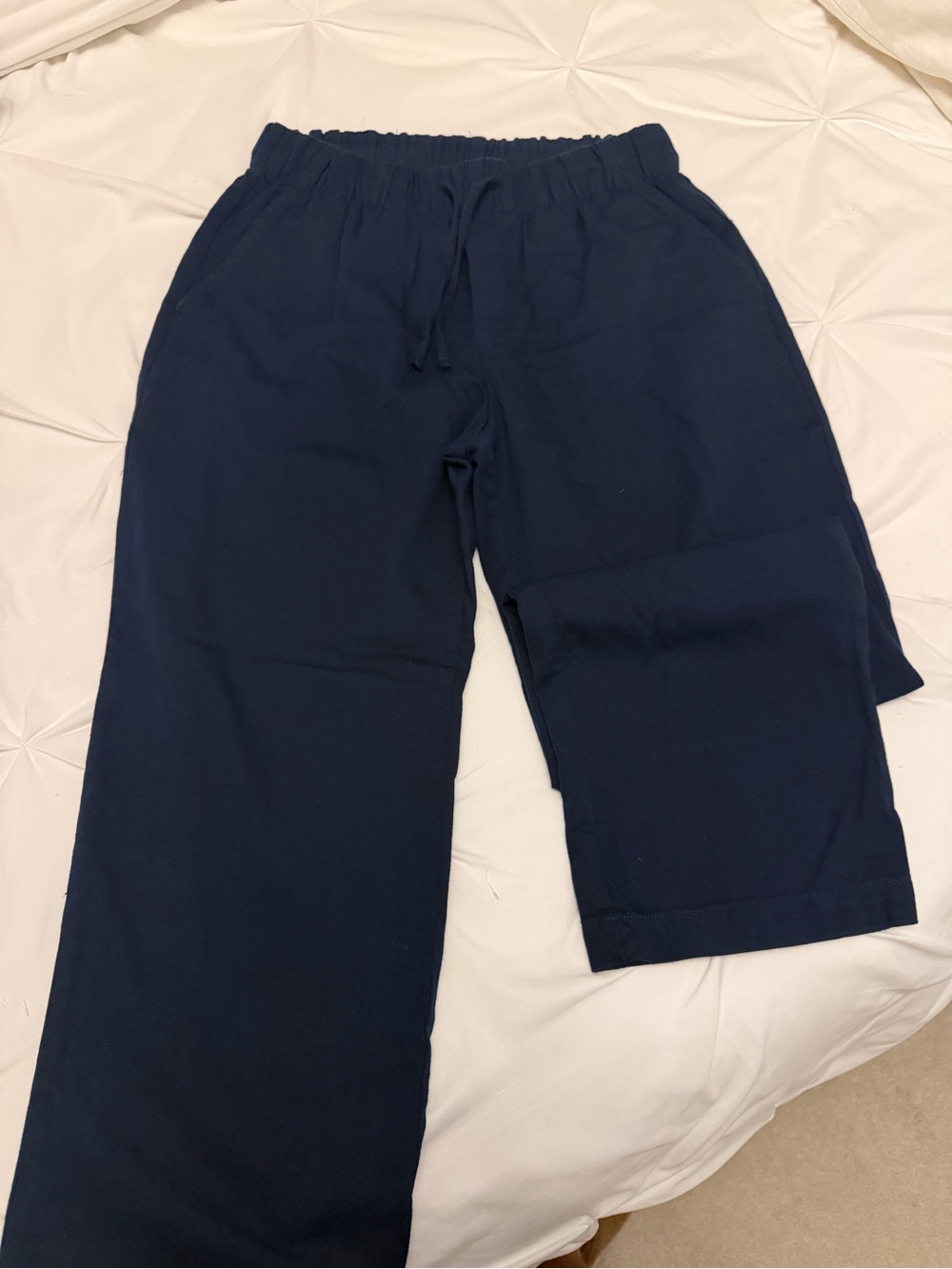 GAP Navy Elastic-Waist Easy Pant